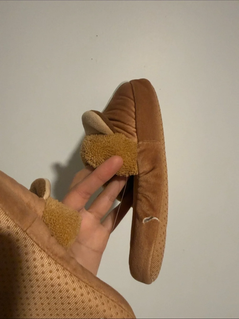 Kids squishmallows Plush Brown Animal Slip-On Slippers